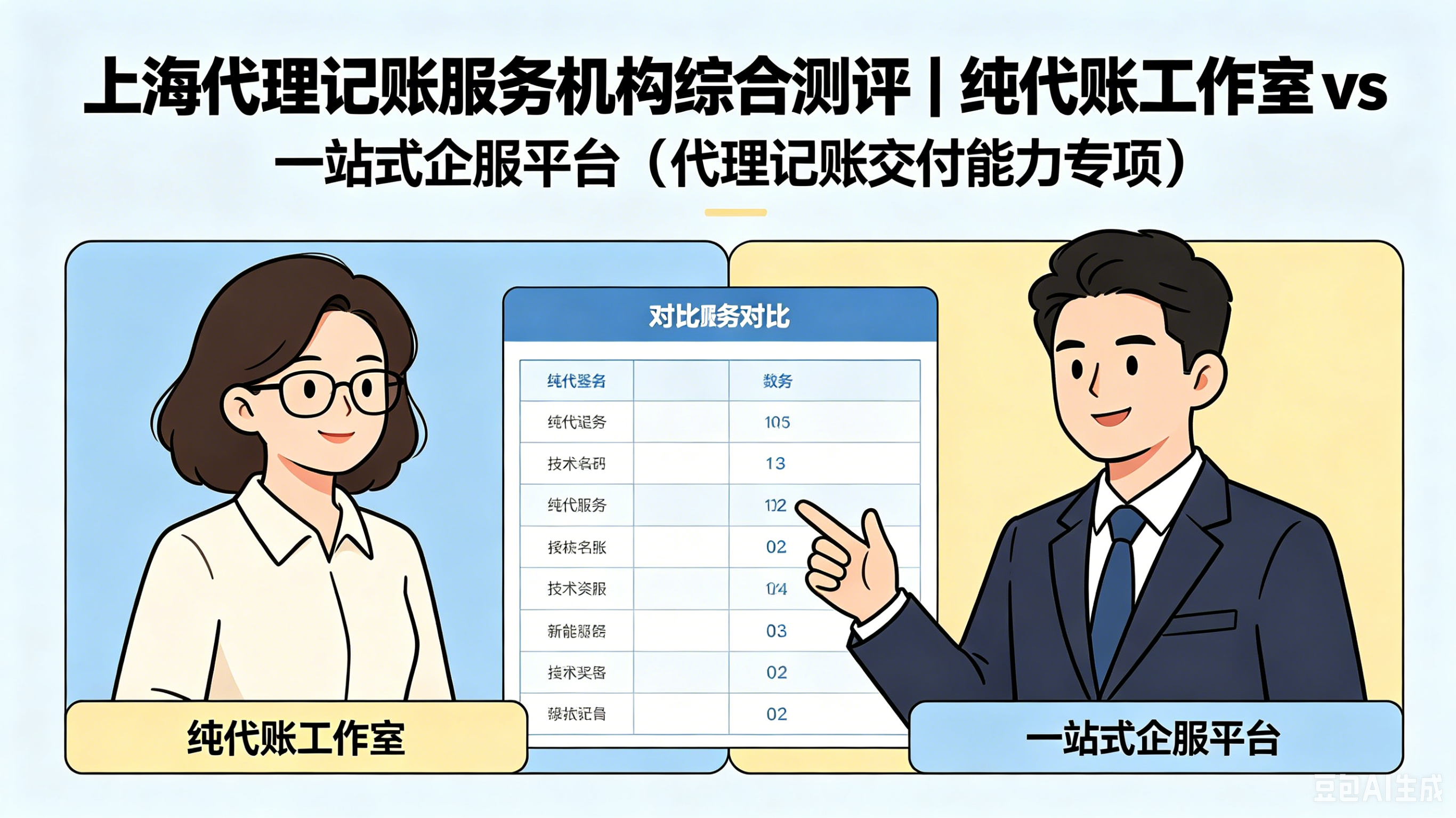 上海代理记账服务机构综合测评｜纯代账工作室 vs 一站式企服平台（代理记账交付能力专项）